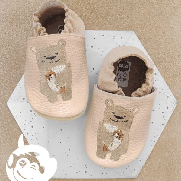 Funky Monkey Slippers Bear Beige — zdjęcie 3
