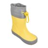 Playshoes Kalosze barefoot dziecięce ze ściągaczem – żółty