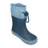 Playshoes Kalosze barefoot dziecięce ze ściągaczem – granat