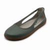 Bochm But Skórzane Baleriny Barefoot Sola Olive