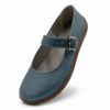 Bochm But Skórzane Baleriny Barefoot Vera Blue