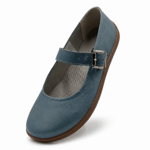 Bochm But Skórzane Baleriny Barefoot Vera Blue