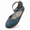Bochm But Skórzane Baleriny Barefoot Luna Blue