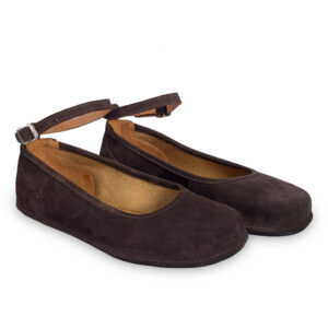 Magical Shoes Baleriny Barefoot Ada Brown Suede