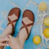 Magical Shoes Baleriny Damskie MONA CHESTNUT