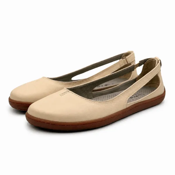 Bochm But Skórzane Baleriny Barefoot Sola Sand — zdjęcie 2