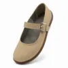 Bochm But Skórzane Baleriny Barefoot Vera Beige