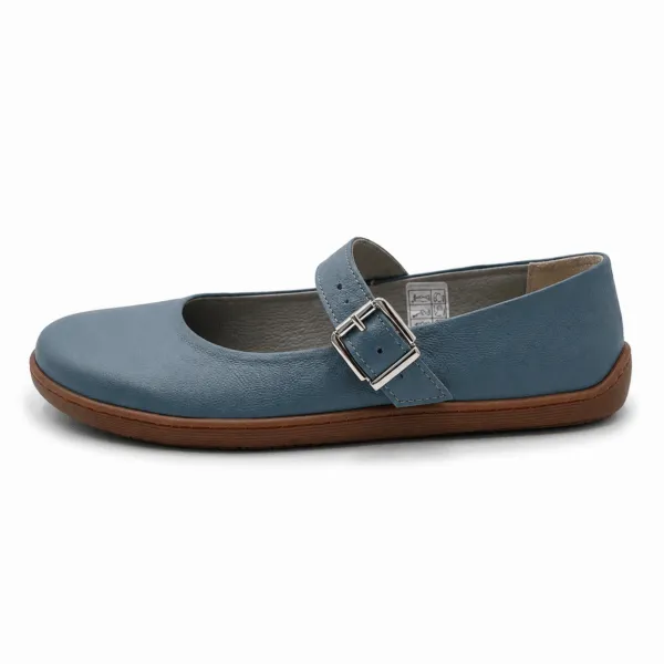 Bochm But Skórzane Baleriny Barefoot Vera Blue — zdjęcie 4