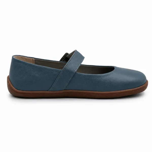 Bochm But Skórzane Baleriny Barefoot Vera Blue — zdjęcie 3