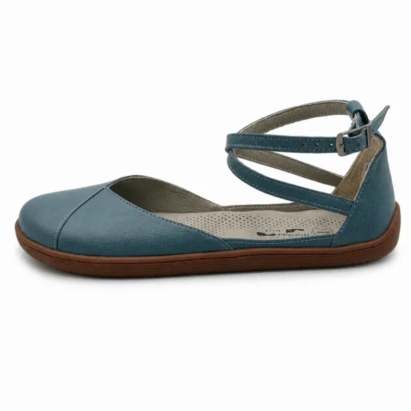 Bochm But Skórzane Baleriny Barefoot Luna Blue — zdjęcie 3