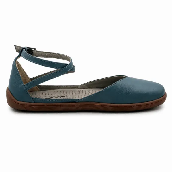Bochm But Skórzane Baleriny Barefoot Luna Blue — zdjęcie 4