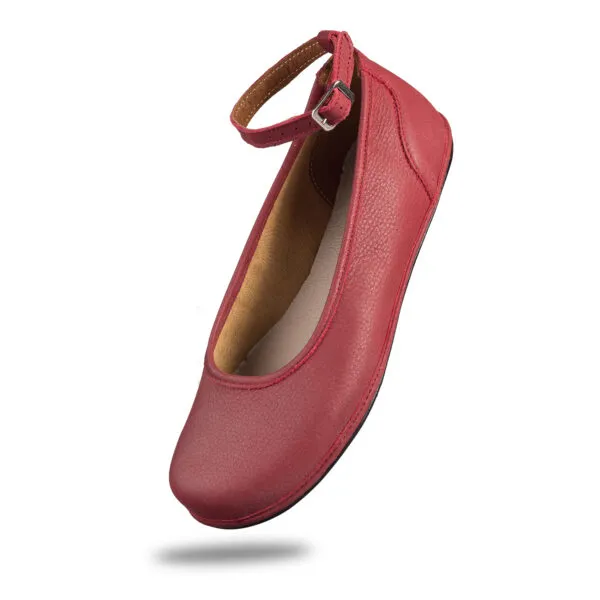 Magical Shoes Baleriny Barefoot Ada Red — zdjęcie 4