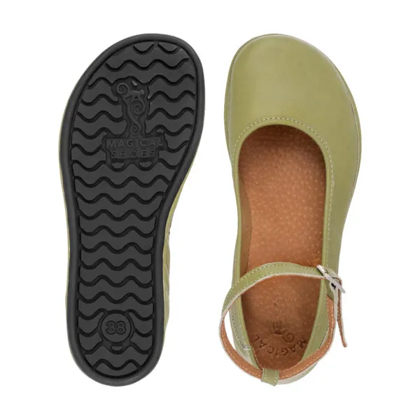 Magical Shoes Baleriny Barefoot Ada Olive — zdjęcie 6