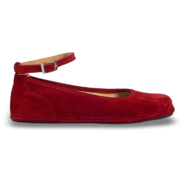 Magical Shoes Baleriny Barefoot Ada Merlot Suede — zdjęcie 2