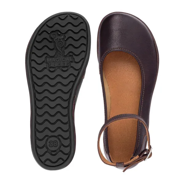 Magical Shoes Baleriny Barefoot Ada Brown — zdjęcie 5