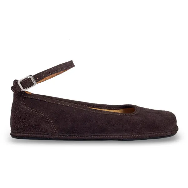 Magical Shoes Baleriny Barefoot Ada Brown Suede — zdjęcie 2