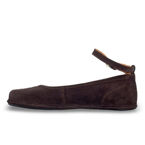 Magical Shoes Baleriny Barefoot Ada Brown Suede — zdjęcie 3
