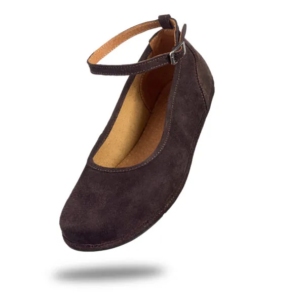 Magical Shoes Baleriny Barefoot Ada Brown Suede — zdjęcie 4