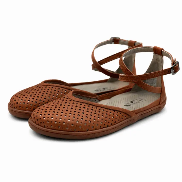 Bochm But Skórzane Baleriny Barefoot Mira Carmel — zdjęcie 2