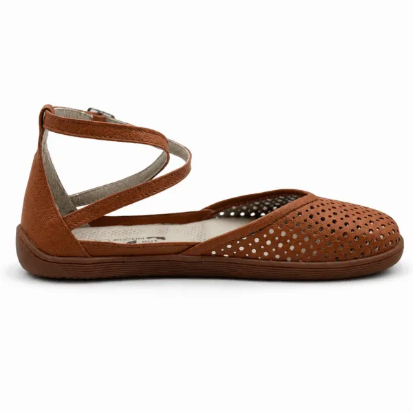 Bochm But Skórzane Baleriny Barefoot Mira Carmel — zdjęcie 3