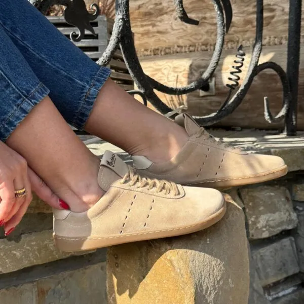 Edeo Barefoot Sneakersy Unisex Universer Beige — zdjęcie 4