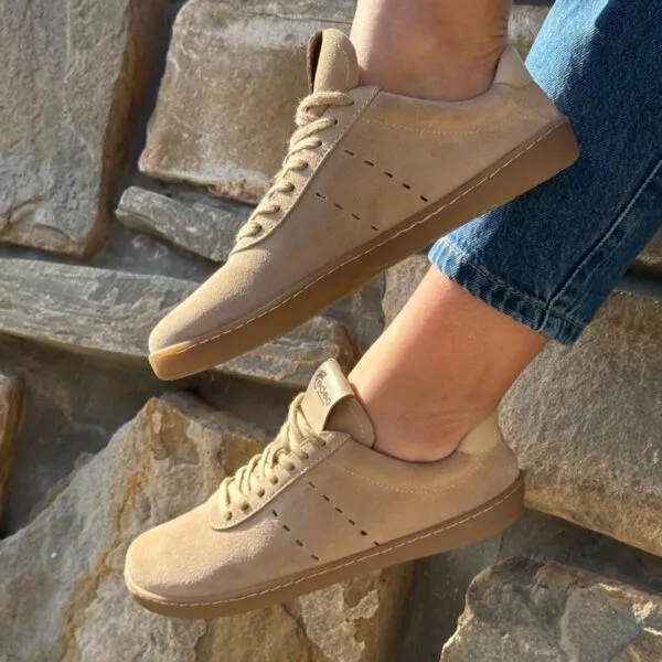 Edeo Barefoot Sneakersy Unisex Universer Beige — zdjęcie 2