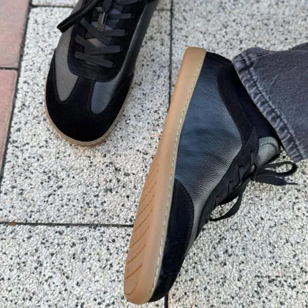 Edeo Barefoot Sneakresy Unisex Ajaks Black — zdjęcie 3
