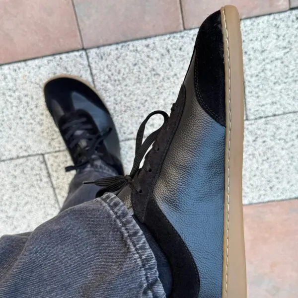 Edeo Barefoot Sneakresy Unisex Ajaks Black — zdjęcie 2