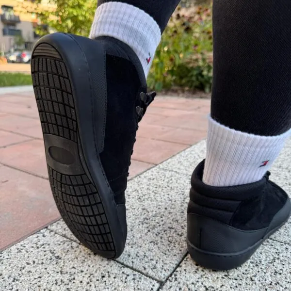 Edeo Barefoot Sznurowane Botki November Unisex Black — zdjęcie 2