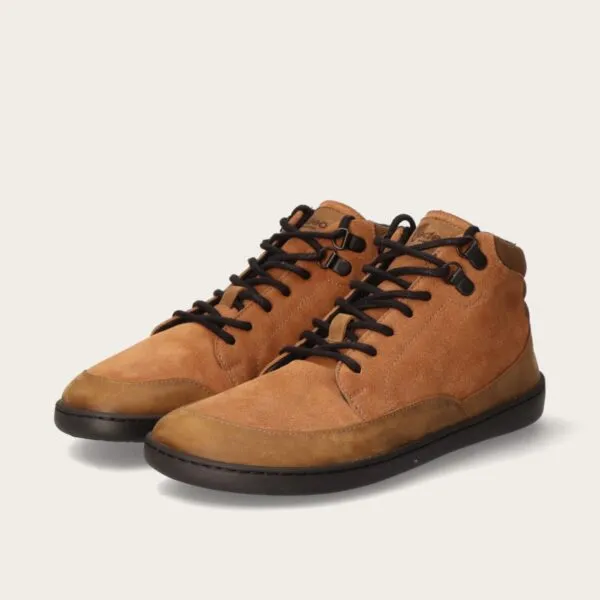 Edeo Barefoot Sznurowane Botki Unisex November Caramel — zdjęcie 3