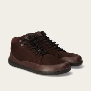 Edeo Barefoot Sznurowane Botki Unisex November Choco