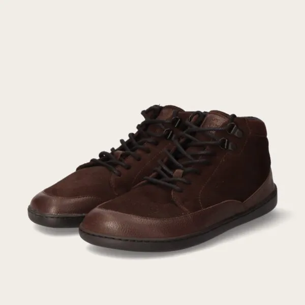 Edeo Barefoot Sznurowane Botki Unisex November Choco — zdjęcie 4