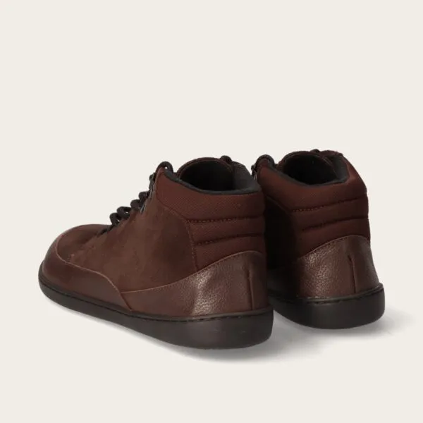 Edeo Barefoot Sznurowane Botki Unisex November Choco — zdjęcie 2