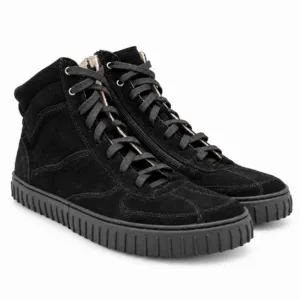 Magical Shoes Damskie Wysokie Sneakersy Barefoot Terra Black Suede